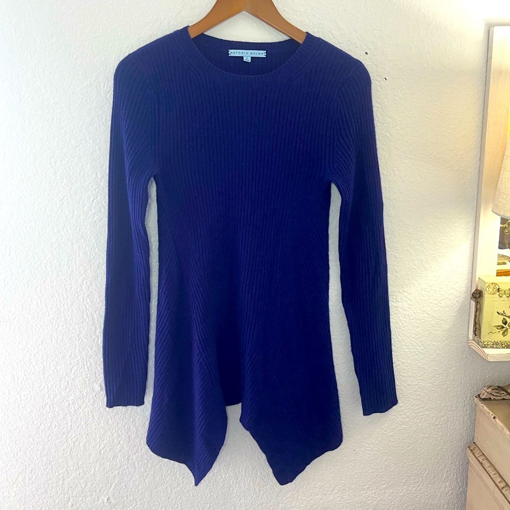 Cashmere Antonio Melani Blue Sweater Size Small